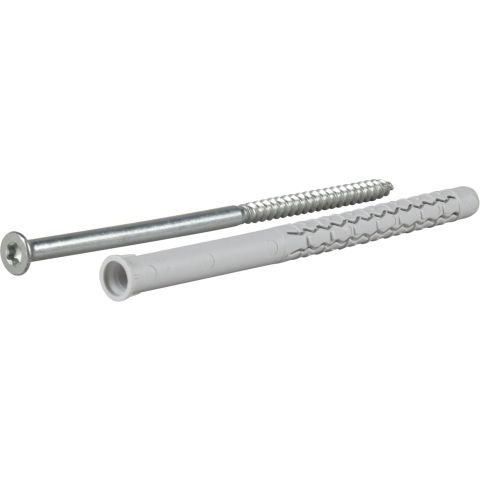 Plugg med skrue Essve 513130; 8x140 mm; TX30; 10 stk