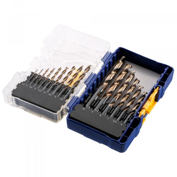15 stk. borr sett Irwin IW3031503; HSS; 1,5-10 mm