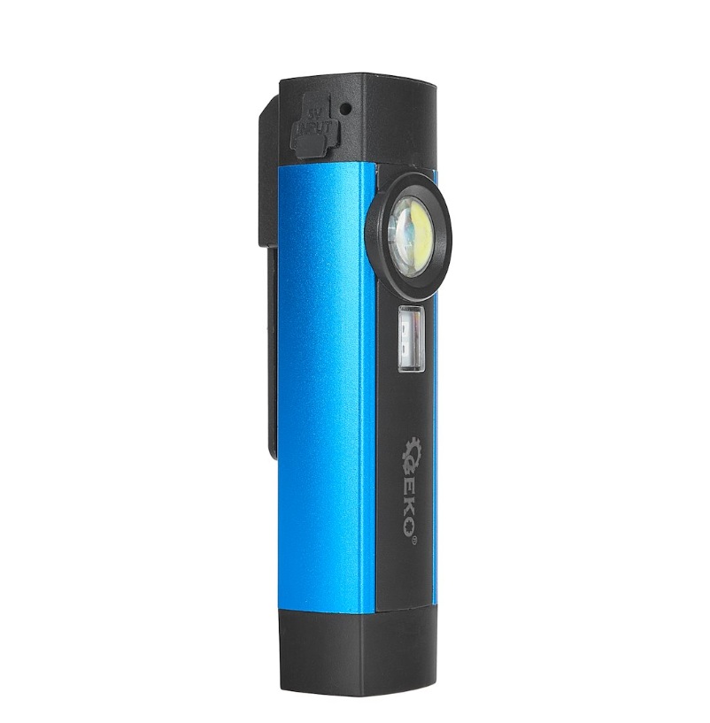 Arbeidslampe Geko G15125; 5/1 W; 300 lm; 2,0 Ah batt.