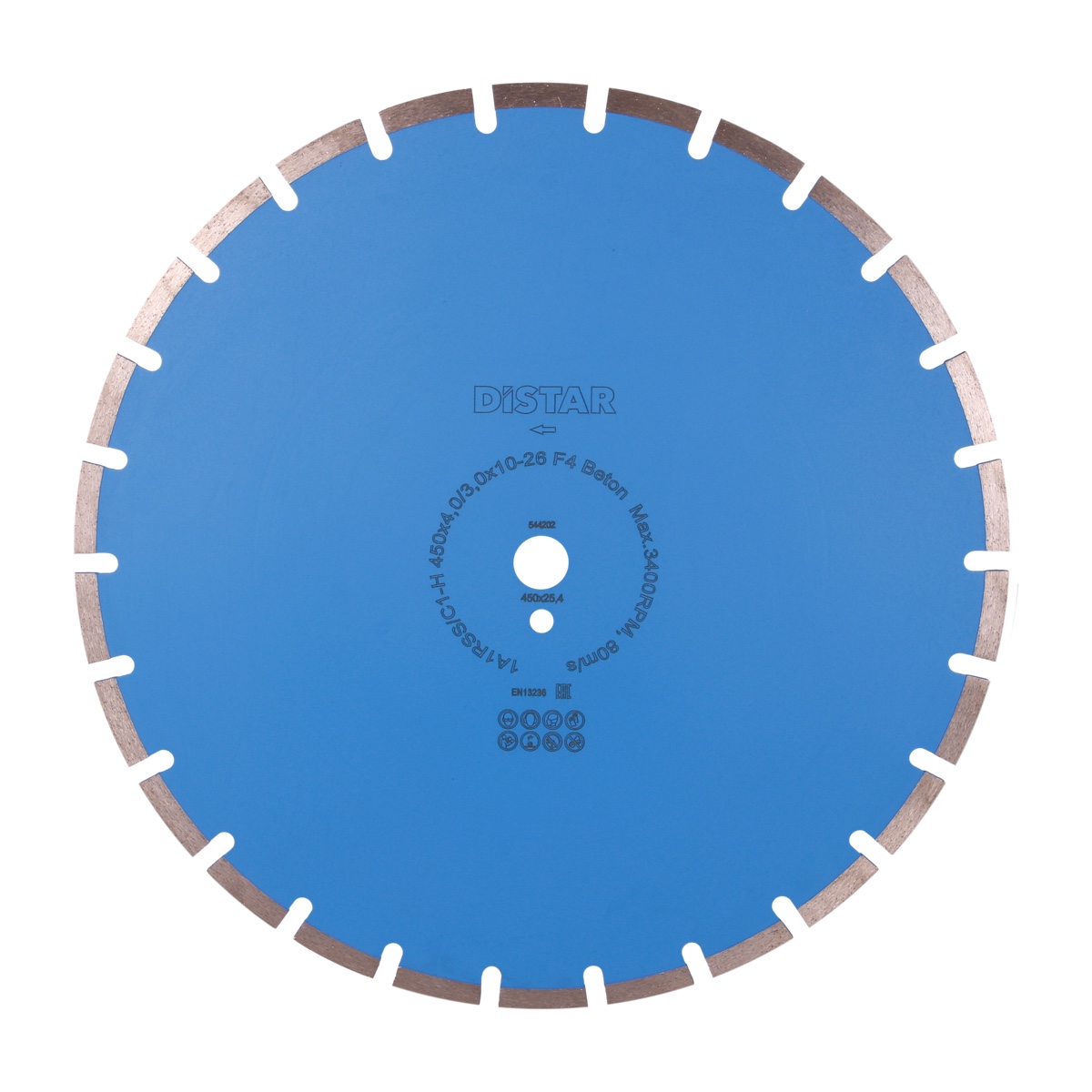 Diamantskive for våtkapping DISTAR 10170085152; 450 mm; 25,4 mm; 4,0 mm