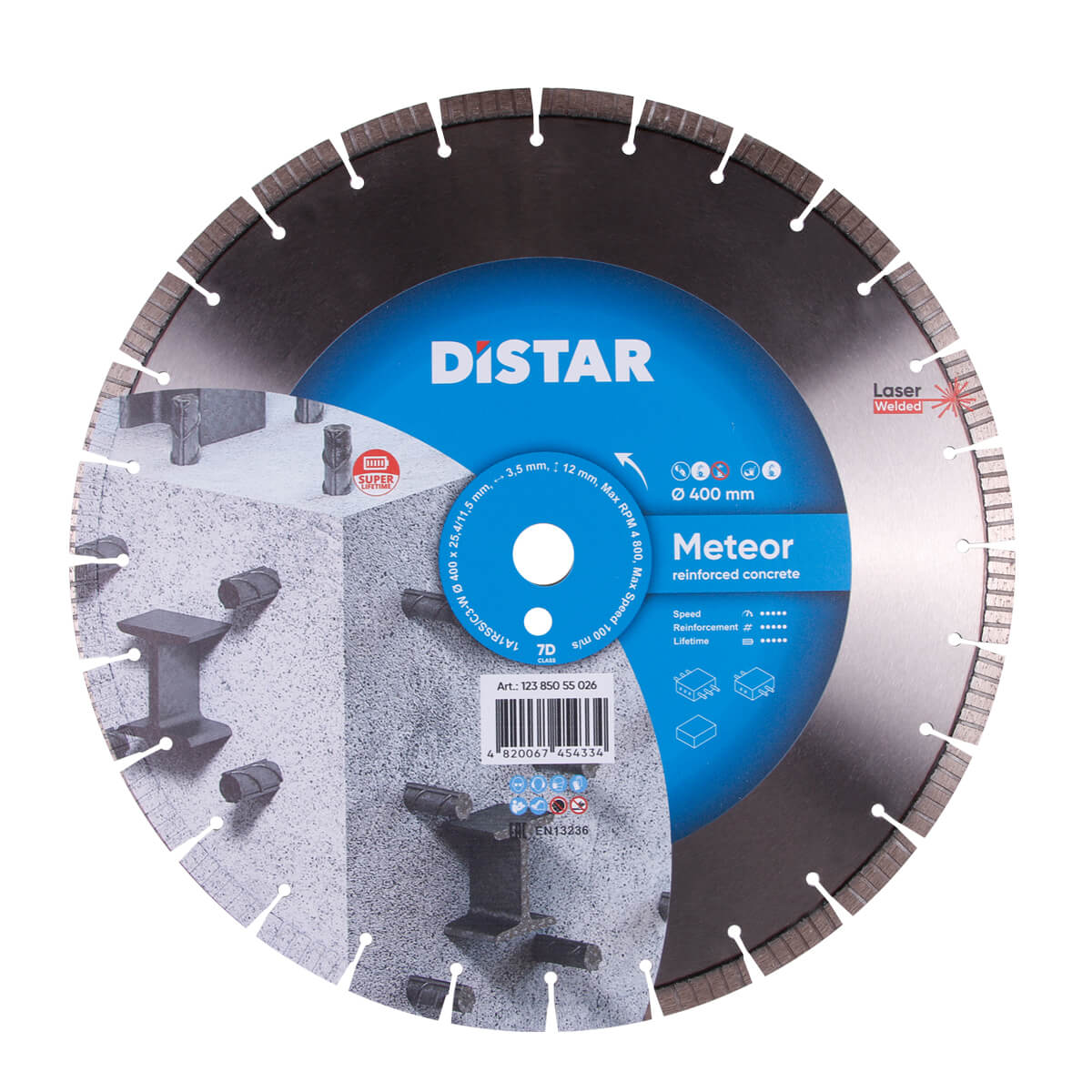 Diamantkappeskive DISTAR Meteor; 400x25,4 mm