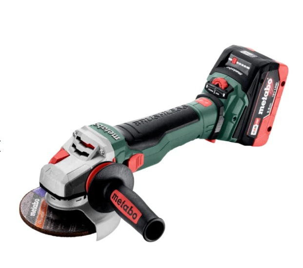 Batteridrevet vinkelsliper Metabo WVB 18 LTX BL 15-125 Quick; 18 V; 125 mm; 2x5,5 Ah batt.