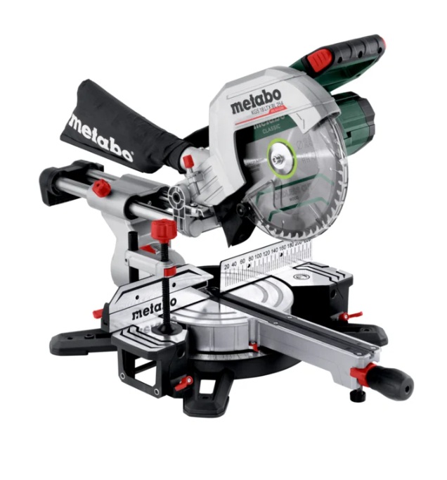 Batteridrevet kapp- og gjærsag Metabo KGS 18 LTX BL 254; 18 V; 2x5,2 Ah batt.