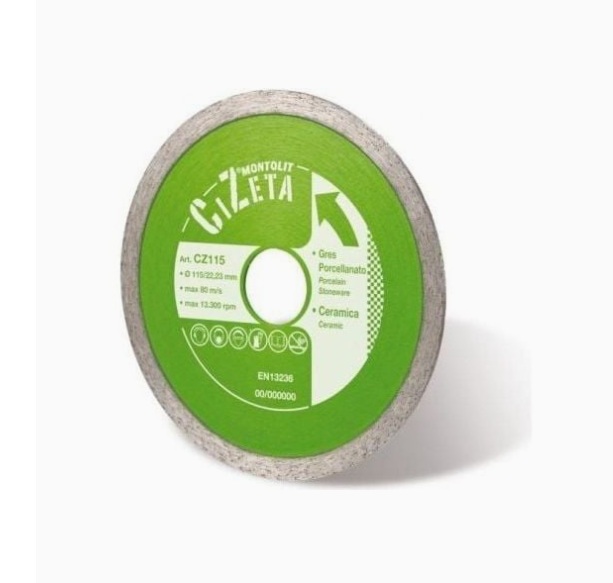 Diamantsagblad for våt- og tørrkapping Montolit CZ115; 115 mm