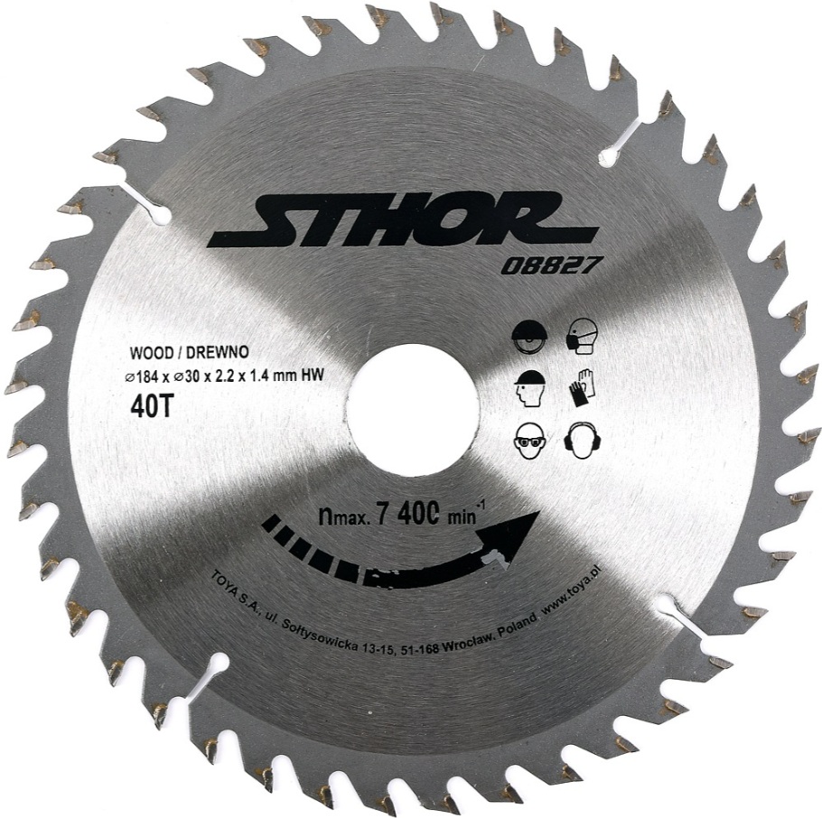 Sagblad for tre Sthor 08827; 184x30 mm; Z40