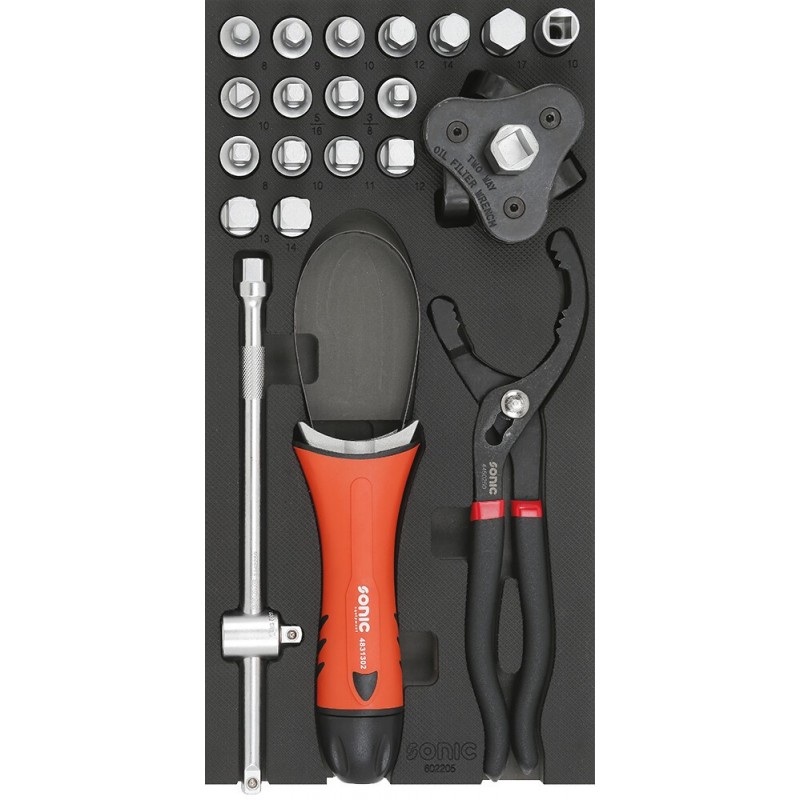 Verktøysett Sonic Equipment 602205; 22 stk