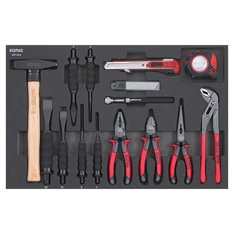 Verktøysett Sonic Equipment 601404; 14 stk