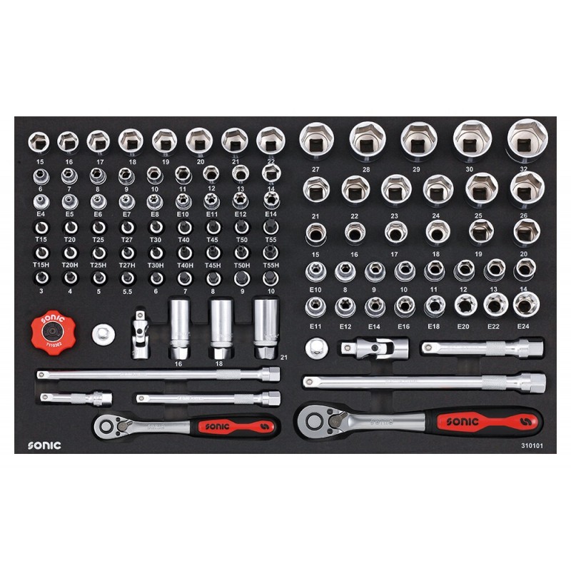 Verktøysett Sonic Equipment 310101; 101 stk