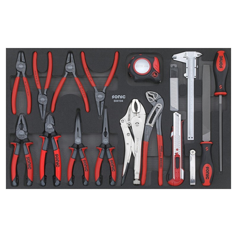 Verktøysett Sonic Equipment 604104; 17 stk