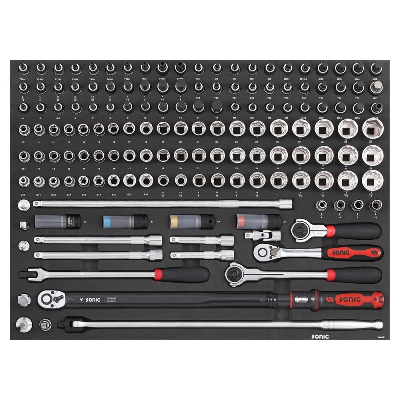 Verktøysett Sonic Equipment 314901; 1/2''; 149 stk
