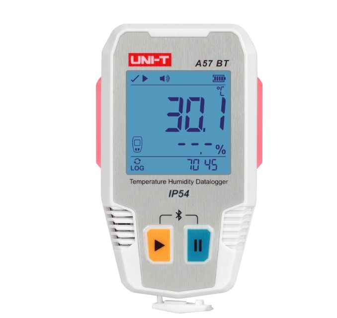 Datalogger for temperatur og fuktighet UNI-T A57BT