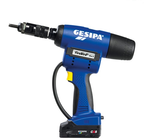Ledningsløs naglepistol Gesipa FireBird Pro S Gold Edition; 18 V; 1x2,0 Ah batt.