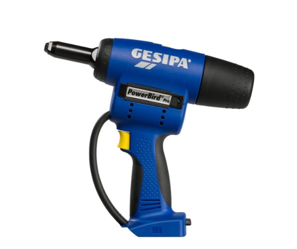 Ledningsløs naglepistol Gesipa PowerBird Pro Gold Edition; 18 V; 2,4–6,4 mm (uten...