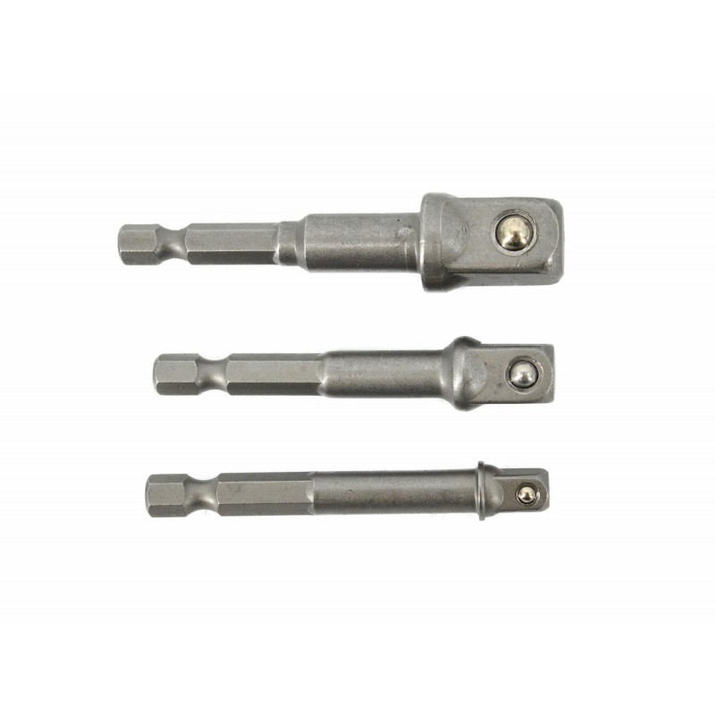 Adapter AWTools AW37903; HEX; 1/4''; 3/8''; 1/2''; 3 stk