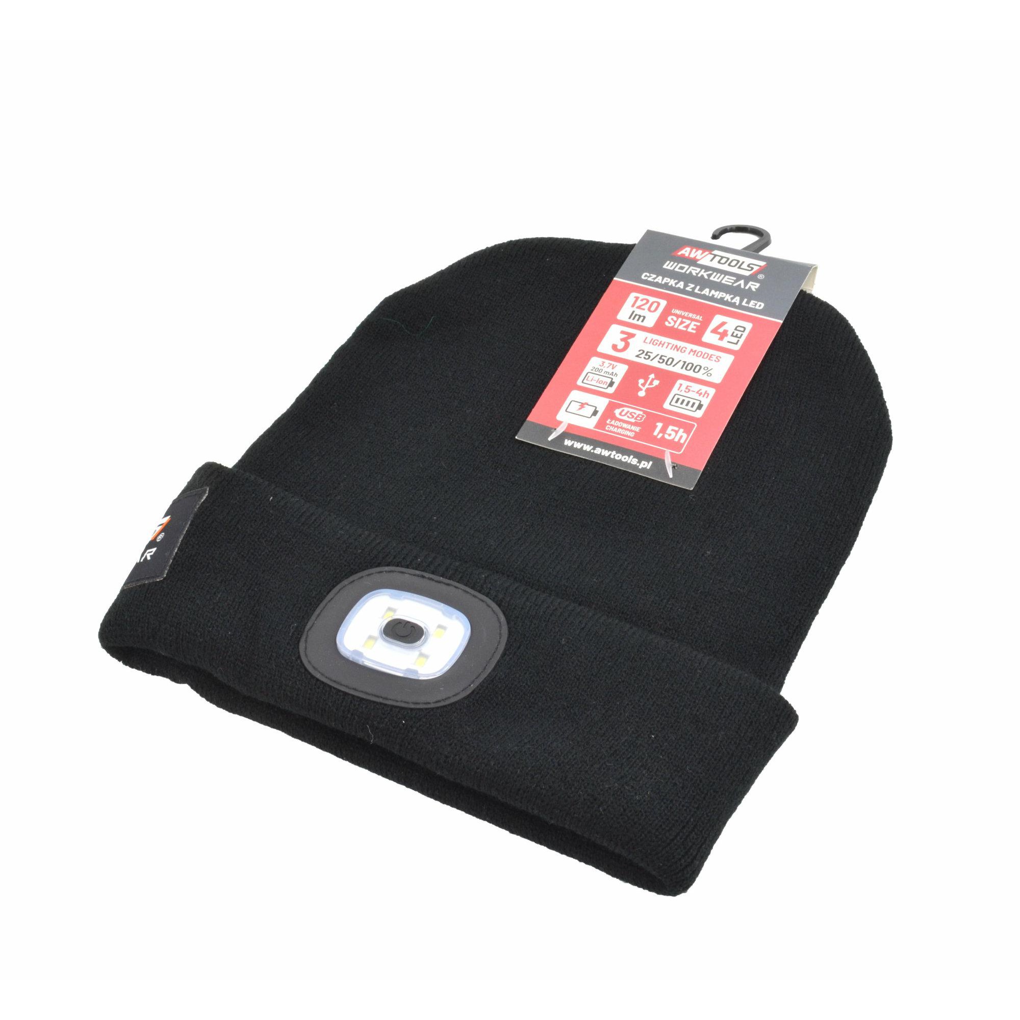 Lue AWTools AW02150; LED; USB; 120 lm svart