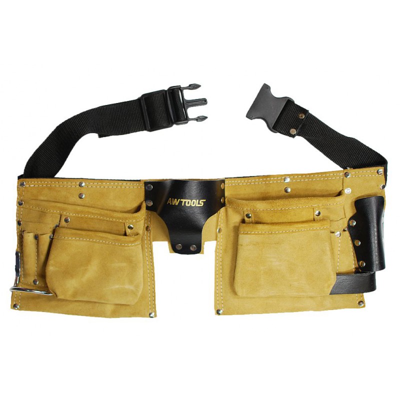 Redskapsbelte AWTools AW30600; 56x21 cm brun