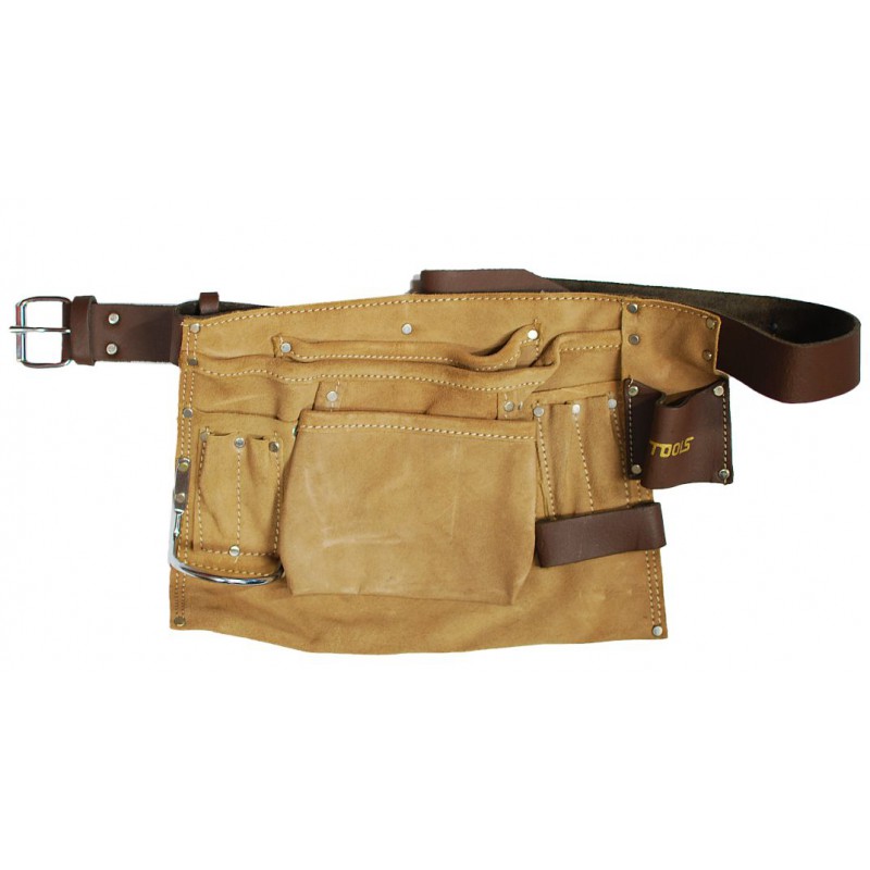 Redskapsbelte AWTools AW30602; 36X24 cm brun