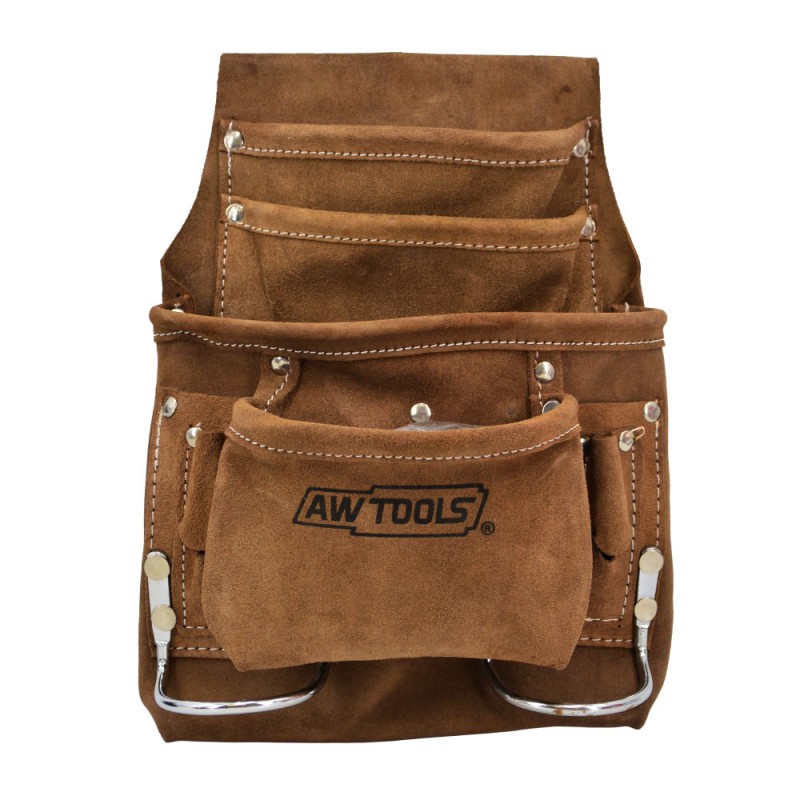Redskapsbelte AWTools AW30603; 32X26 cm brun