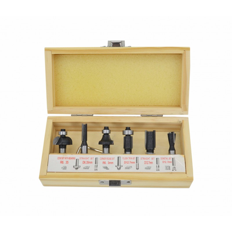 Freseborsett  AWTools AW40512; 6 stk