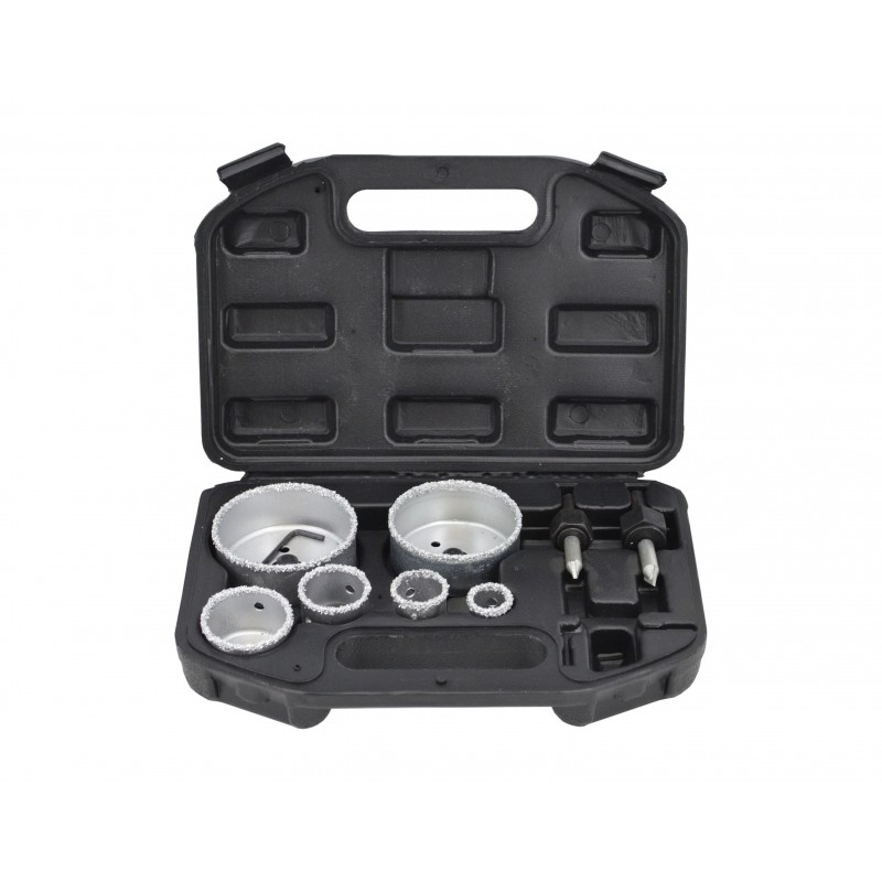 Senterborrsett AWTools AW47320; TCT; 22-73 mm; 9 stk