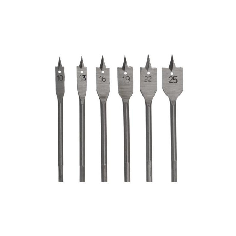 Flatbor for tre AWTools AW40522; 10-25 mm; 6 stk