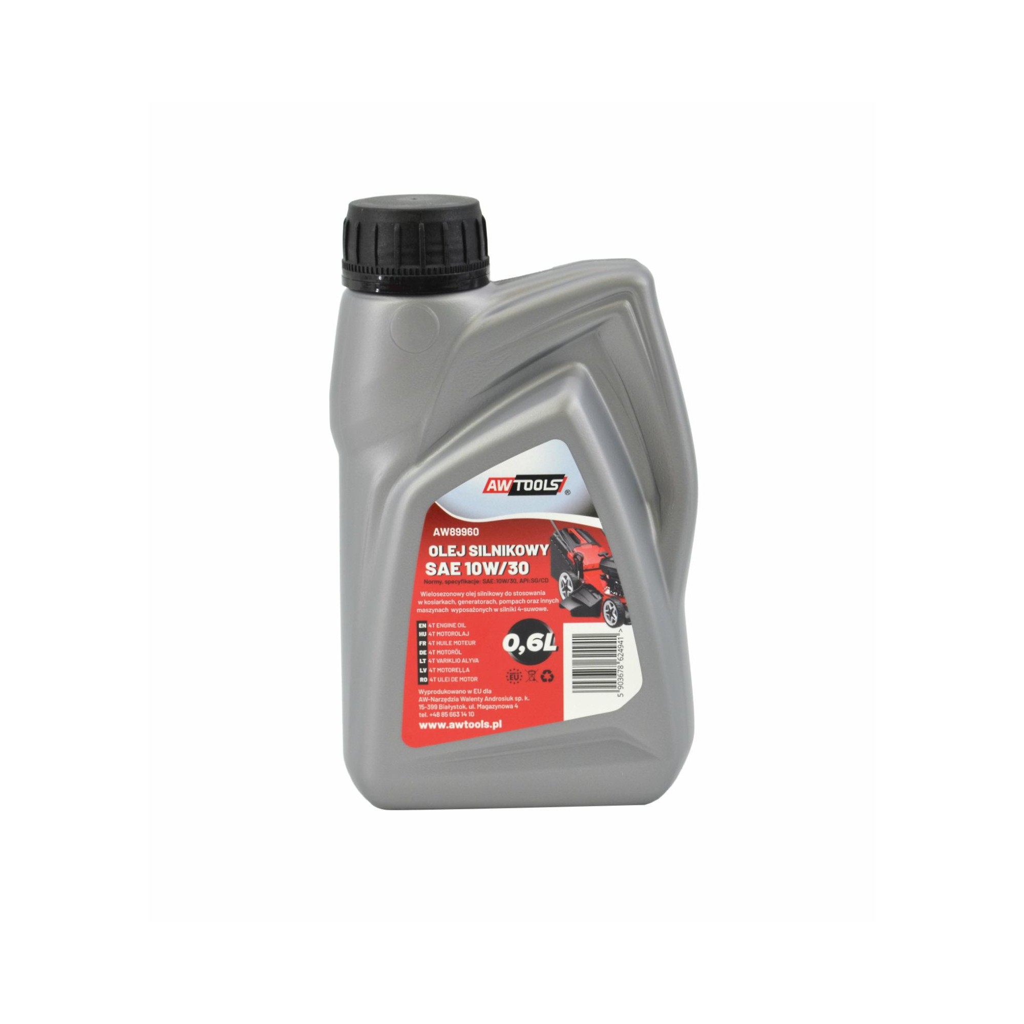 Olje AWTools AW89960; 10W30; 0,6 l for hagemaskinmotorer