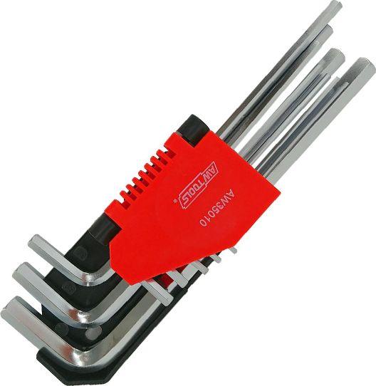 Unbrakonøkler AWTools AW35010BL; 1,5-10 mm; 9 stk