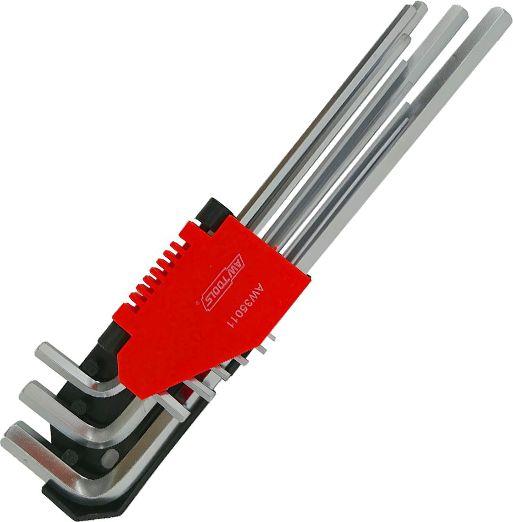 Unbrakonøkler AWTools AW35015BL; 1,5-10 mm; 9 stk