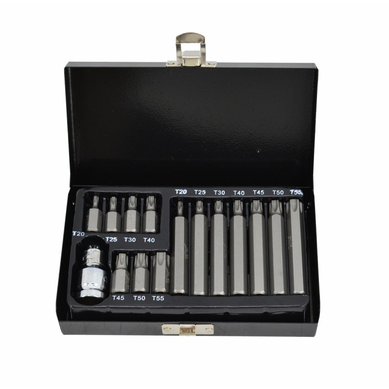 Skrutrekkersett AWTools AW35111BL; T20-T55; 15 stk
