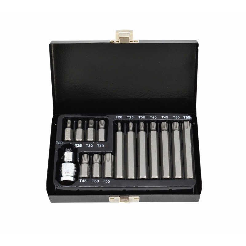 Skrutrekkersett AWTools AW35117BL; T20-T55; 15 stk