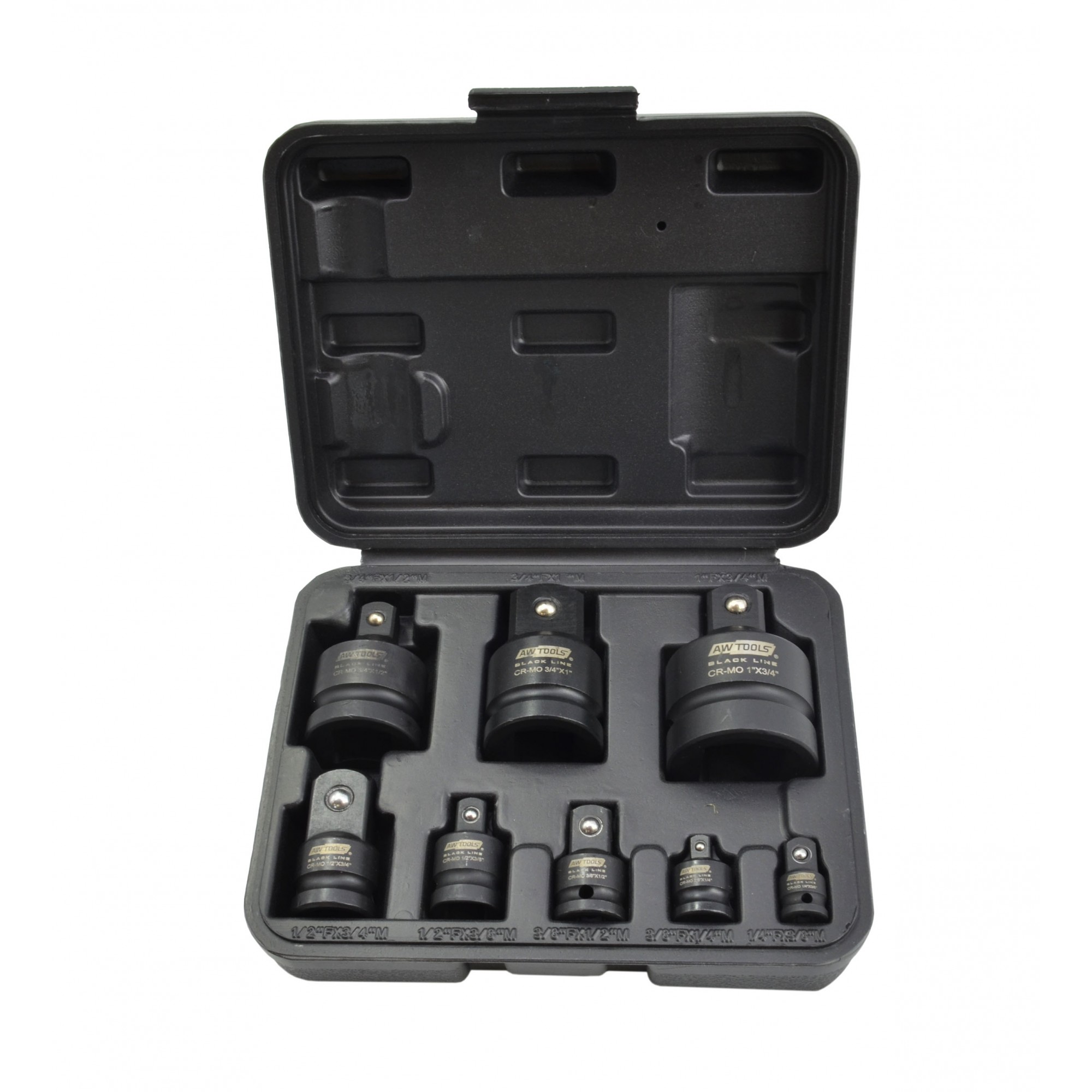 Adaptersett AWTools 38721BL; 8 stk