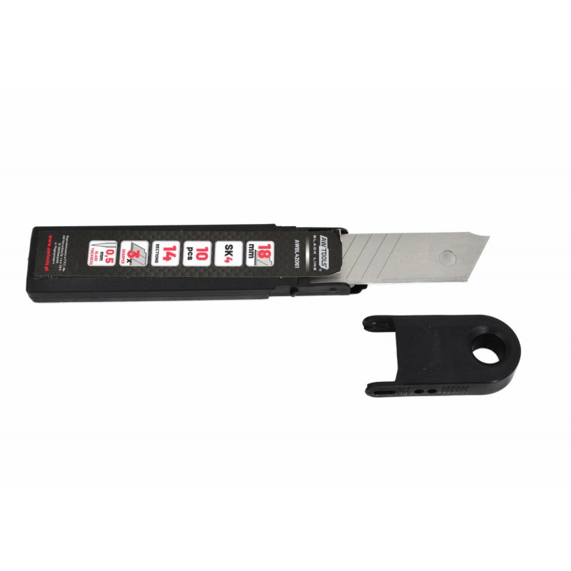 Kniv med utskiftbare blader AWTools AWBL42051; 9 mm; 10 stk