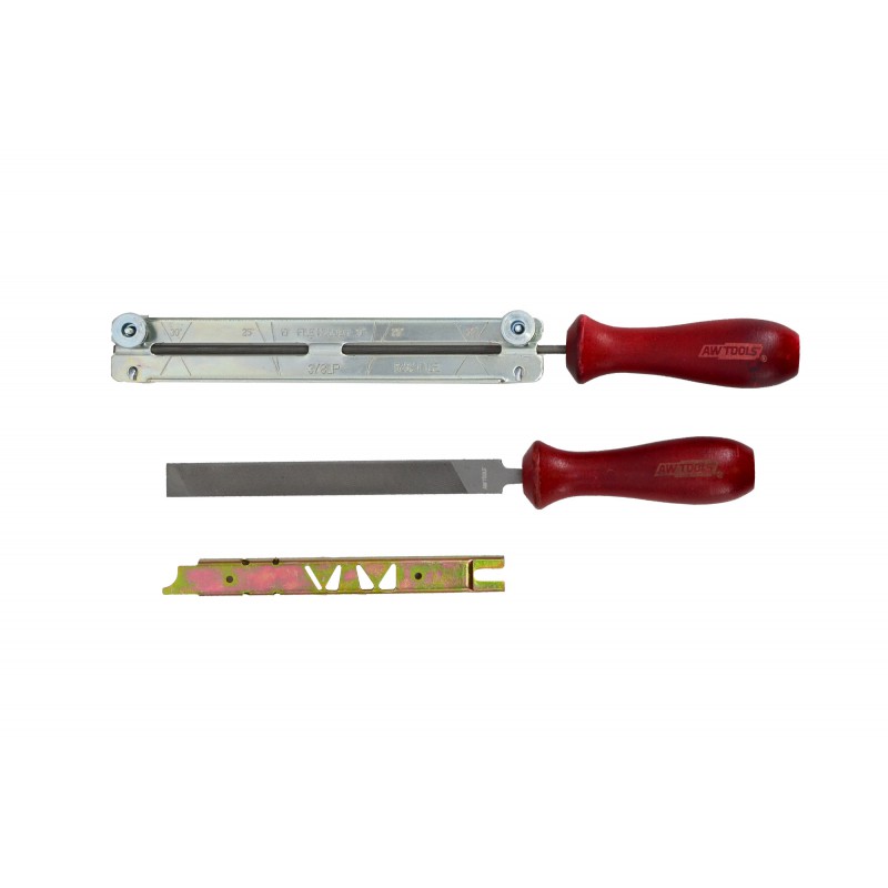 Filesett AWTools AW80216; 325''; 4,8 mm; 4 stk