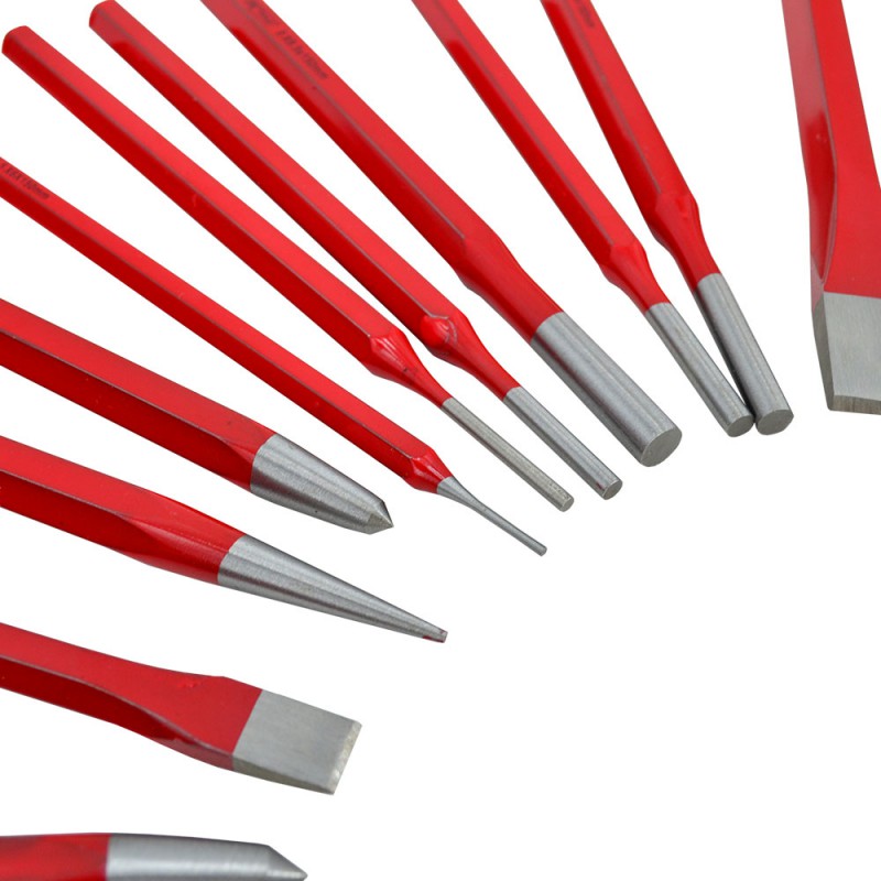 Meiselsett til metall AWTools AW32521; 12 stk