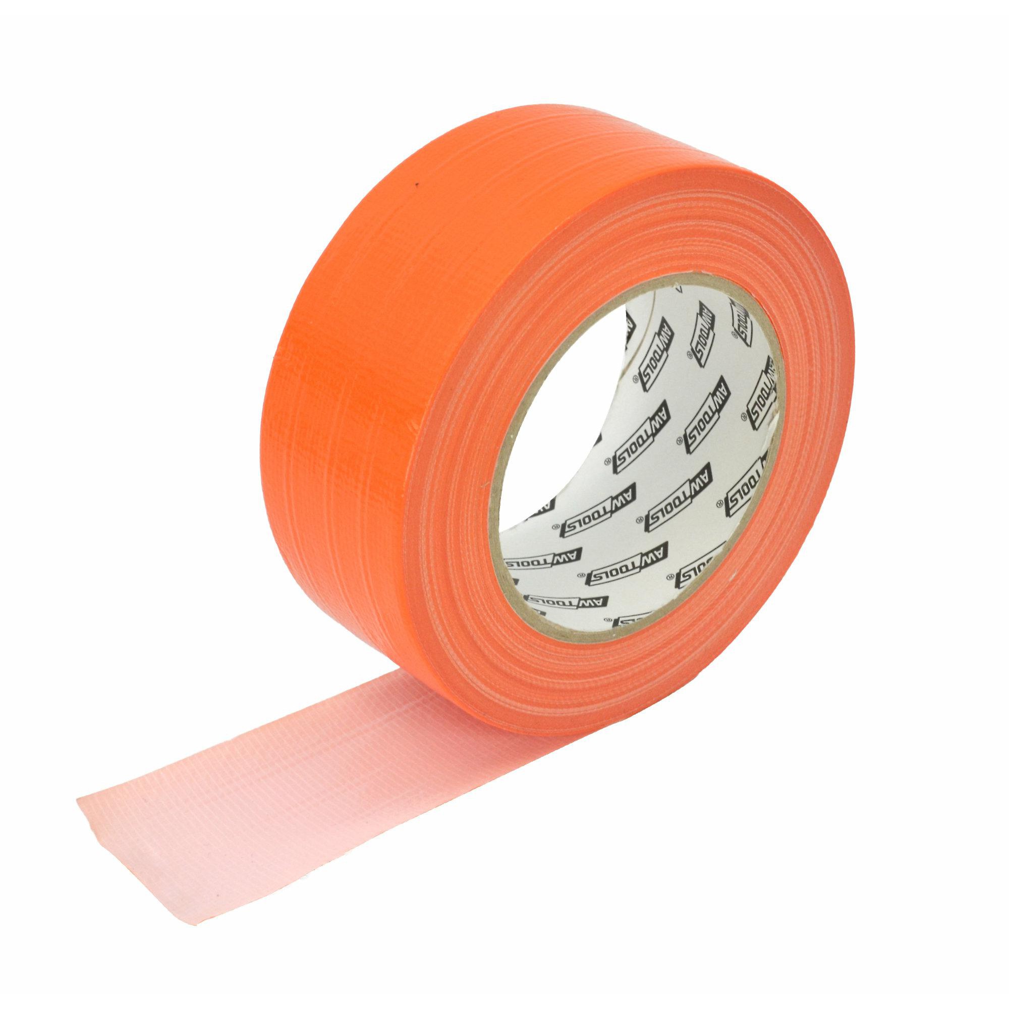 Forsterket tape AWTools AW26223; 48 mmx50 m oransje