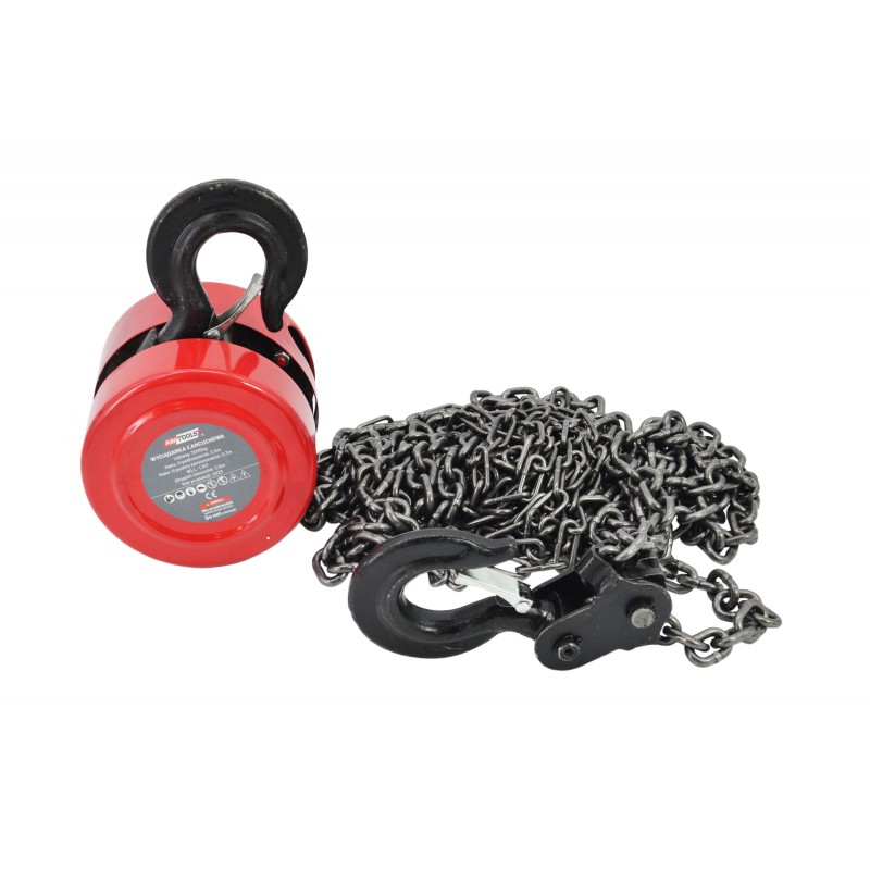 Løft ''vinsj'' AWTools AW72002; 6x8 mm; 2,5 m; 2000 kg