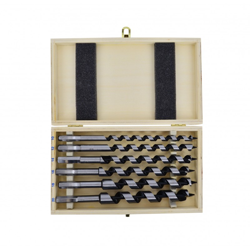 Spiralborsett til treverk AWTools AW40395; 10-20 mm; 230 mm; 6 stk