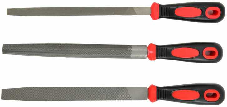 Filesett AWTools AW32718; 250 mm; 3 stk; for metall