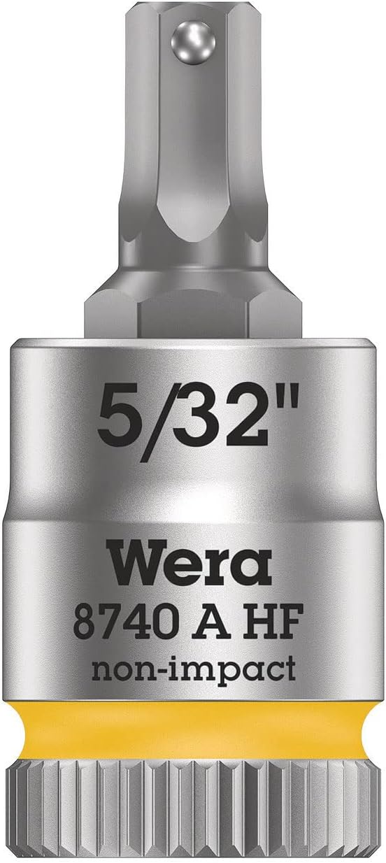 Hylsenøkkel Wera WE05003385001; HEX-plus; 1/4''; 5/32''x28 mm