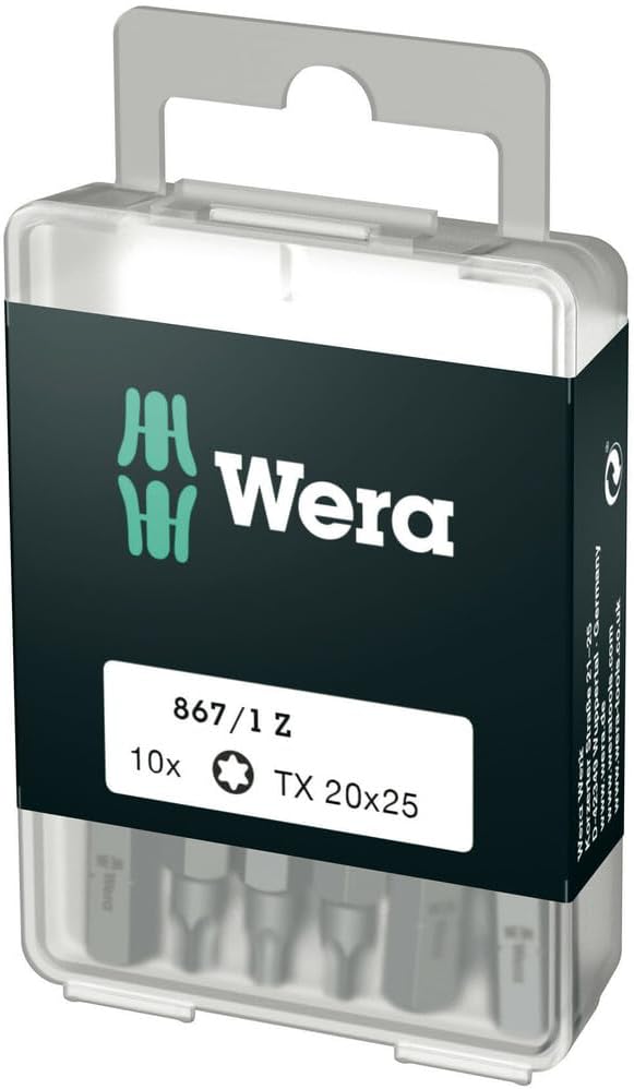 Skrubits Wera WE05072408001; 867/1; Torx; TX20x25 mm; 10 stk