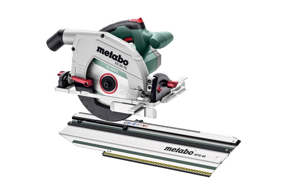 Sirkelsag Metabo KS 66 FS; 1500 W; 190x30 mm + Styreskinne