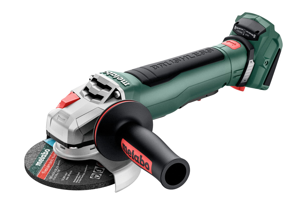 Batteridrevet vinkelsliper Metabo WPB 18 LT BL 11-125 Quick; 18 V; 125 mm (uten batteri og lader)