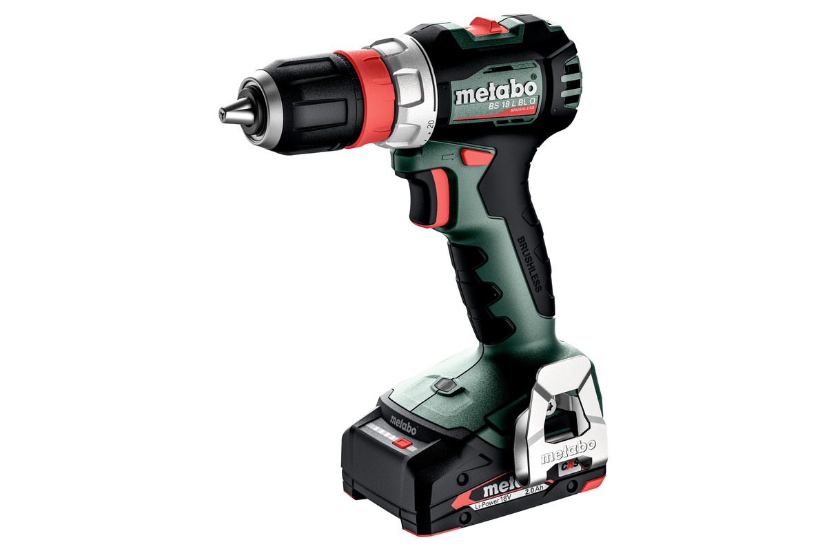 Batteridrevet borskrutrekker Metabo BS 18 L BL Q; 18 V; 2x2 Ah  batt.