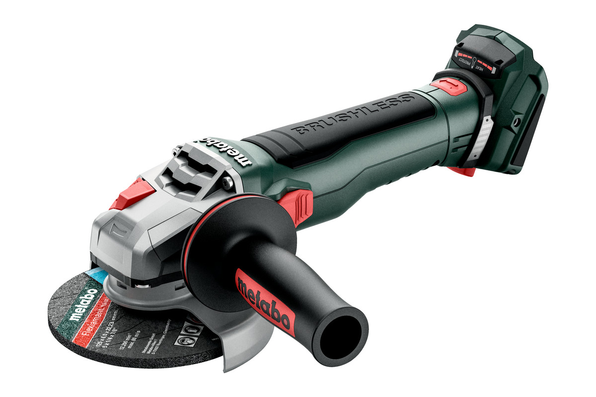 Batteridrevet vinkelsliper Metabo WB 18 LT BL 11-125 Quick; 18 V; 125 mm (uten batteri og lader)