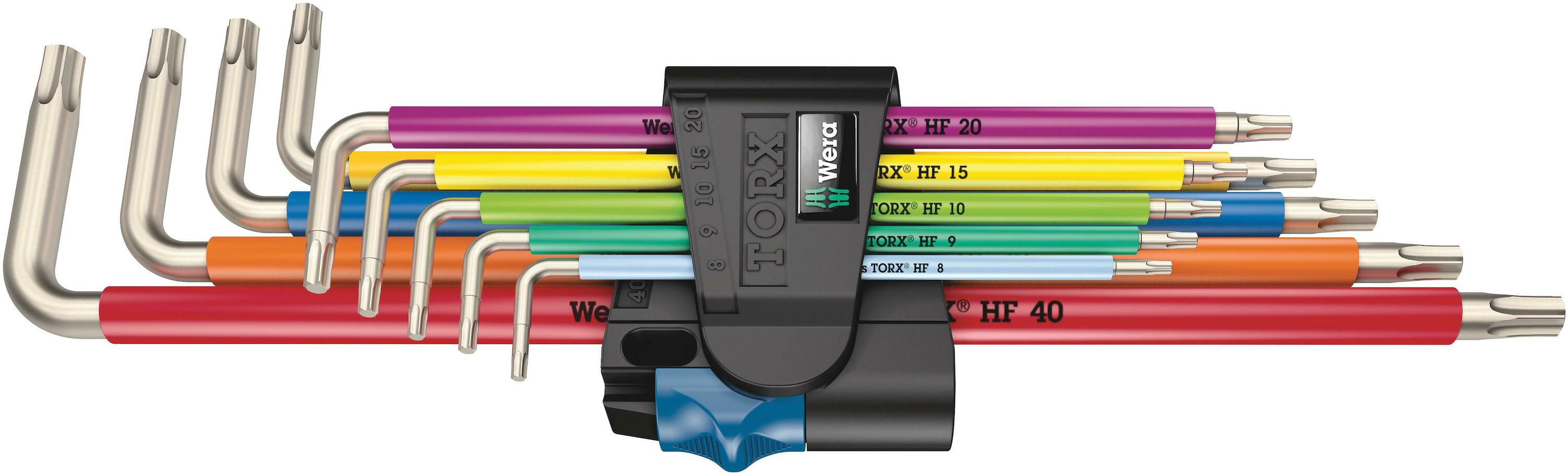 Unbrakonøkler Wera WE05022689001; Torx; 9 stk