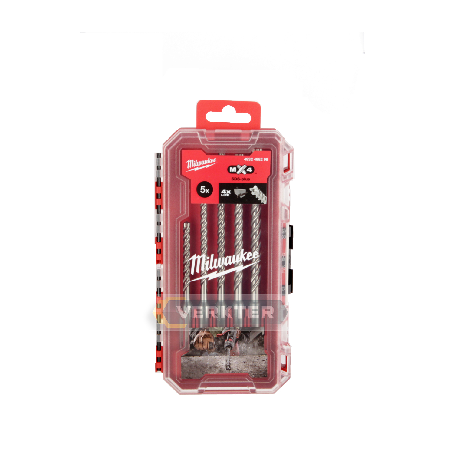 Borsett Milwaukee 4932498298; SDS-Plus; MX4; 5 stk