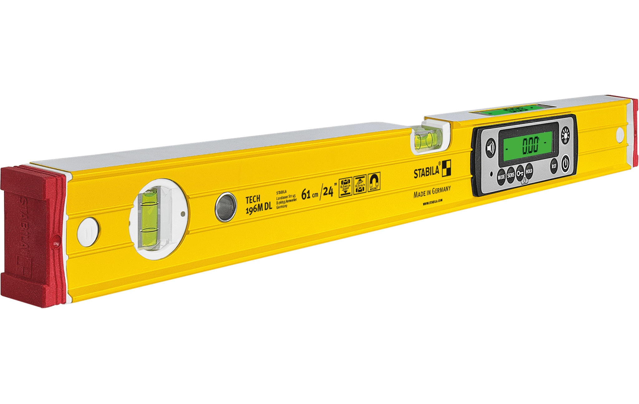 Digital hellingsmåler Stabila Tech 196M DL; 610 mm; IP67