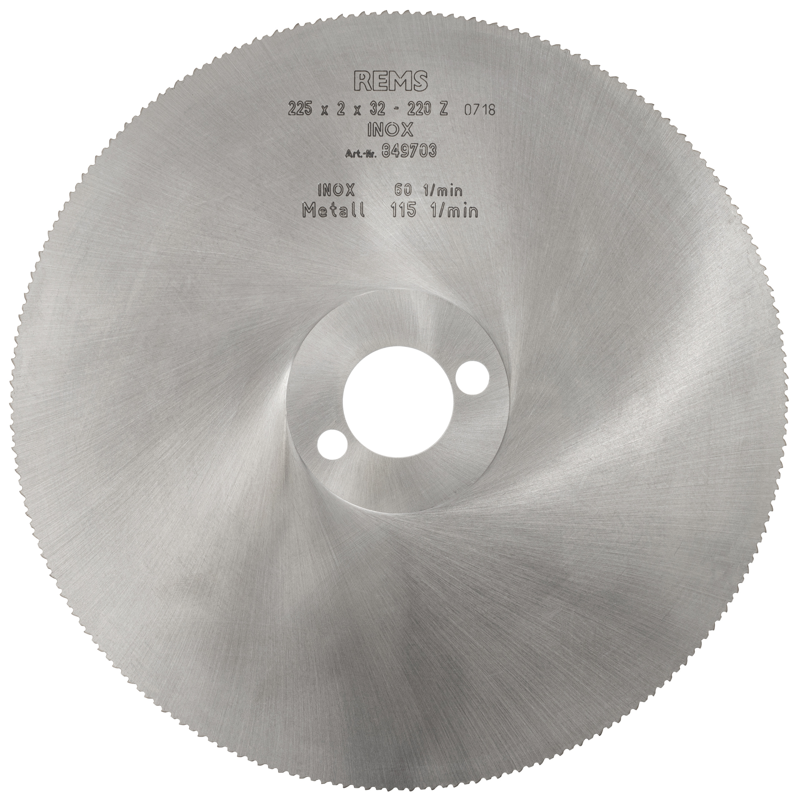 Kappeskive Rems 849703R; HSS; 225x2x32 mm; Z 220
