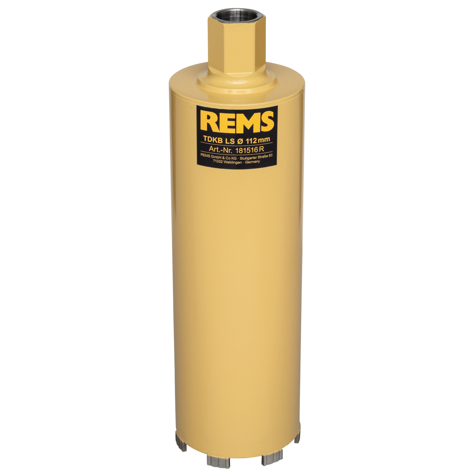 Diamantborekrone Rems TDKB LS; 112x320xUNC 1 1/4''