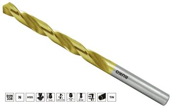 Bor for metall Ruko 250032T; HSS-Tin; 3,2 mm